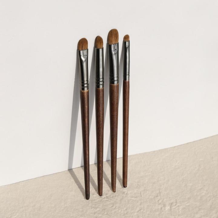 1 OVW Cosmetics Makeup Brushes 4Pcs Weasel Synthetic Woman Makeup Accessories Eye Shadow Brush