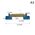 6*9 4/6/8/10/12 Holes Electrical Connector Distribution Box Neutral Terminal Rail Terminal Block High Bridge Type Ground Bar Eatop. 