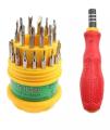 Universal Magnetic Screw Driver Kit - Red & Yellow. 