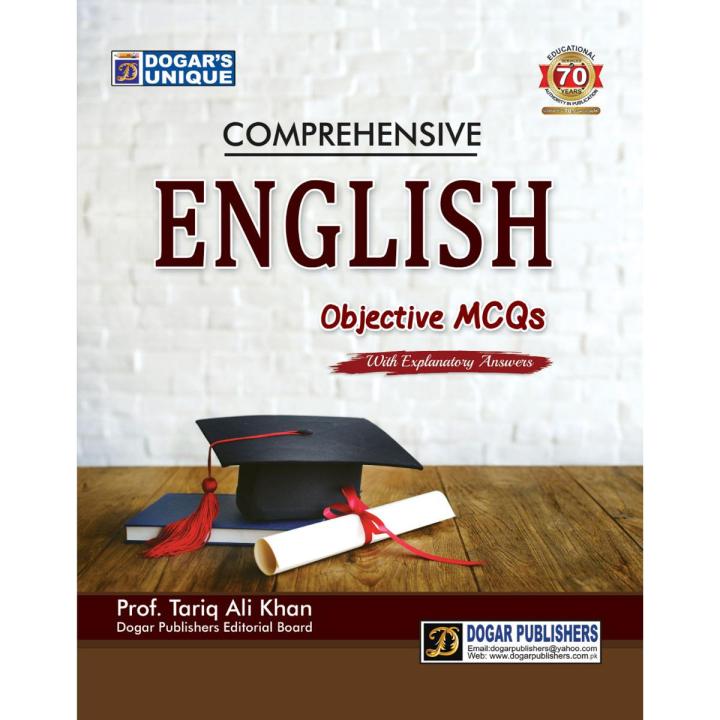 Comprehensive English (Objective MCQs) by Dogar unique | Daraz.pk