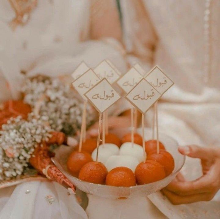 Qabool Hai Nikkah Cupcake and Mithai Toppers in Multi Colors