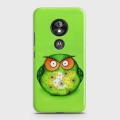 Motorola Moto E5 Cover - SkinLee HQ Hard Case - Green Fuuny Owl - SKINLEE-428-1-322-204. 