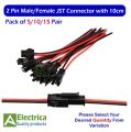 Pack of 5/10/20 Pairs JST-SM 2 Pin Male/Female JST Connector 20AWG Wire for LED Battery, Toys Light Strip & DIYs etc  SM JST Connector. 