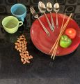 Kitchen accessories | Dinner set | Spoon set | 54-Piece Stainless Steel Cutlery Set for with Dotted Handles, Ergonomic Cutlery for 12 persons, Dishwasher Safe – Durable Flatware for Everyday Use | Available at Baitultijarat. 