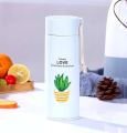 Cactus 400ml Glass Water Bottle - Insulated for Ultimate Freshness - Perfect for School, Gym, and Office Use - Durable Glass/Plastic Hybrid Construction - Leakproof Design - Stay Hydrated in Style BPA Free and Reusable Water Bottles. 