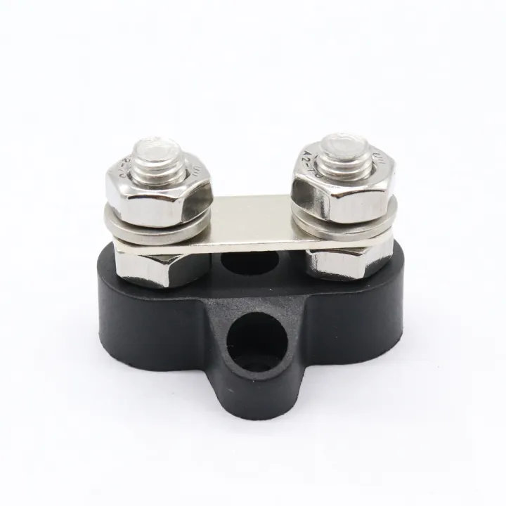 Motorcycle%20accessories%205/16"%20Bus%20Bar%20Terminal%20Junction%20Blocks%20Positive%20Power%20Distribution%20Studs%20Boat%20M8%20Black%20-%20Image%204