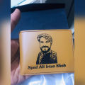 Customized Picture And Name Engraved Leather Wallet For Men With Beautiful Box Packing. 