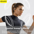 Awei OWS T93 Bluetooth Earphone Double Subwoofer Directional Transmission Open Headset 40 Hours Long Battery Life Dynamic Spatial Sound Sports Earbuds. 