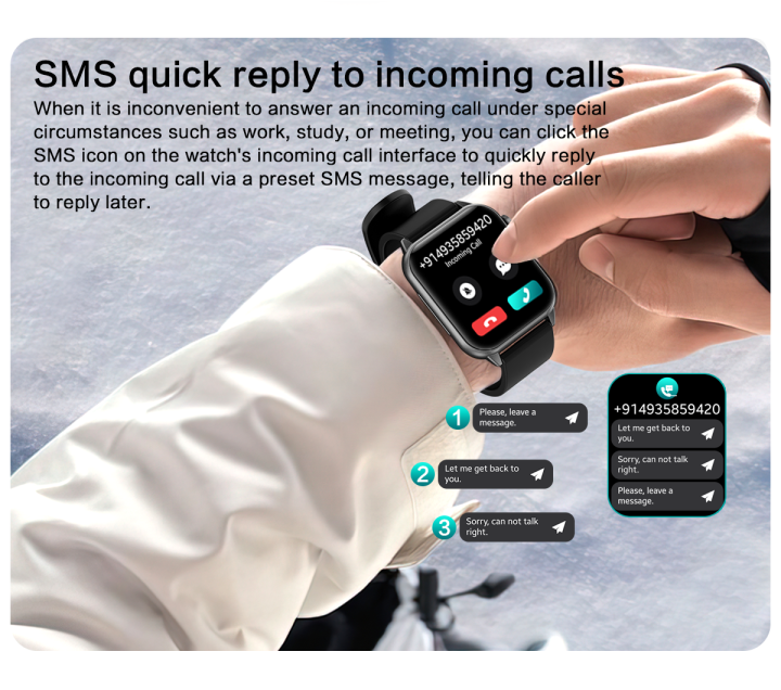 Smart Watch 2023  Sport Heart Rate Fitness Call T95 For Men Women Waterproof Ultra- thin Smart Watch