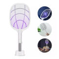 PRESTO Original Rechargeable Mosquito Killer Racket – Powerful Electric Bug Zapper with UV Light & Stand | Portable, Safe & Effective for Home & Outdoor Use. 
