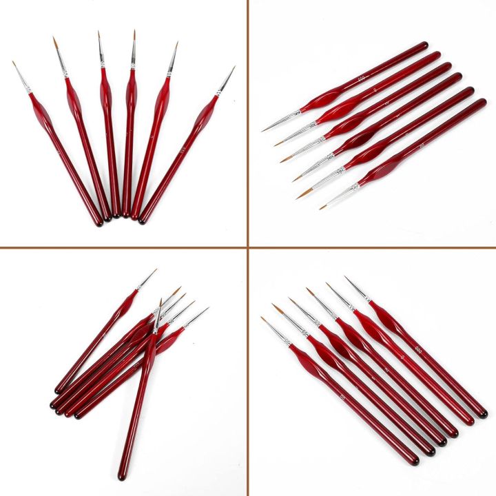 13 Pcs Fine Detail Paint Brush Set, Painting Brushes for Art, Crafts, Acrylic, Watercolor, Oil, Model, Face, Warhammer