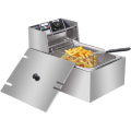 Avinas Electric Deep Fryer – Adjustable Temperature Stainless Steel Fryer | Fast Heating for Home Use. 