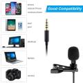 Mic 3.5mm aux connected Microphone 2.5 meter wire length Lapel mic for smartphones aux connected android. 