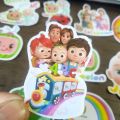 Cocomelon Stickers Pack of 15 Stickers  For Laptop,Desk, Notebook and  Mobile covers DIY Stickers - JangoMango Store. 