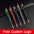 Personalized LOGO Carving Name Ballpoint Pen Custom Goodies For Business Pens With Own Print Advertising Gift Office Accessories. 