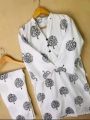 Shah g Classy Collection Stitched New Leaf Print Linen 2pc trendy printed dress/suit for women and girls. 
