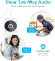 Wifi IP Security Camera,ZZCP HD 1080P Wireless Nanny Cam Home Surveillance camera with Two-Way Audio,Night Vision,Motion Detection and Phone App,Indoor CCTV Camera for Baby/Elder/Pet/Dog Monitor UK IMPORT. 