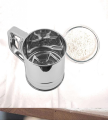 Handheld Stainless Steel Flour Shaker Mesh Flour Shifter Sugar Bake Tool Kitchen Bakeware Shifters, Handheld Cup Strainer Food Grade. 
