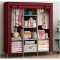 3 Door 88130 Fancy & Portable Foldable Closet Wardrobe Storage Organizer with Shelves Foe Multi Purpose. 