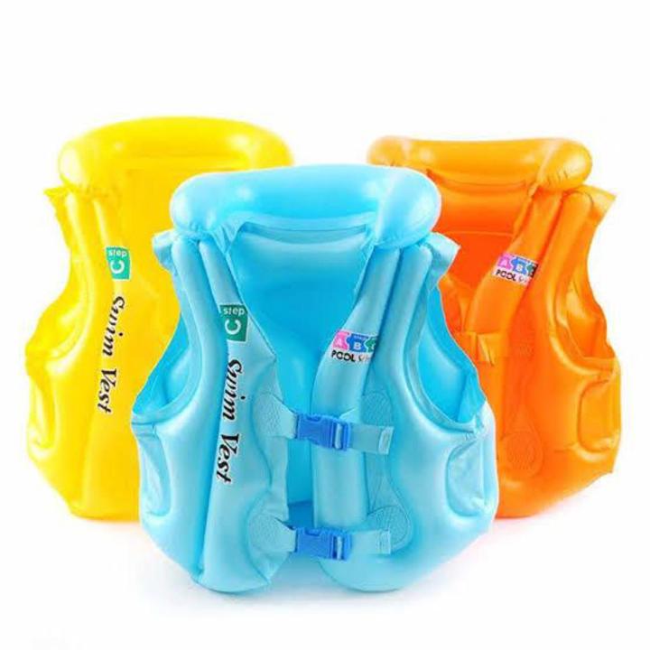Inflatable swimming jackets for  kids different sizes(Size A, Size B, Size C)