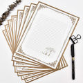 Kraft Paper Letter Paper Retro Creative Exquisite Chinoiserie Love Letter Letter Paper Set 8 Sheets/pack Invitation Letterhead. 