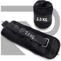 ANKLE WEIGHTS Pack of 1 to 5 kg, Weight Bearing Ankle wrist Strap Leg Strength Resistance Bands for Speed Training Running Exercise Workout Fitness Band. 