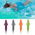 4 PCS Children's Swimming Toy Shark Shape Dive Toy Water Game Toy Game Diving Toy Pool Glide Shark Throw Torpedo Toy. 