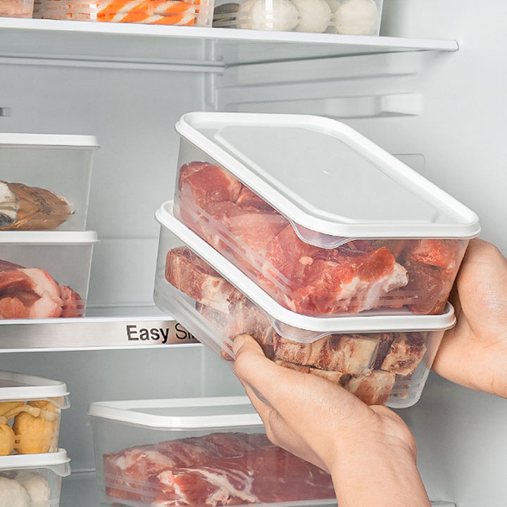 1/3pcs Frozen Meat Packaging Box Food Grade Refrigerator Storage Fruit Vegetable Preservation Prepare The Dishes Divided Box