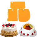 Cake Scraper Smoother Tool Set, DaKuan 3 pcs Cake Smoothing Cutter Plate Tool Combo, Cake Icing Scrapper Cake Edge Decorating Tool.. 