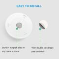 MIni Battery Powered Motion Sensor Night Light Magnetic Round Induction Night Lamp Eye Protection LED Smart Cabinet Light Bedroom. 
