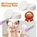 80 Pcs Cosmetic Make Up Facial Cotton Pads Use With Rose Water - Cleansing Pads. 