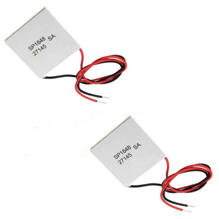 2Pcs 40X40mm Thermoelectric Generator SP1848-27145 Peltier TEG Module