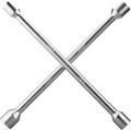"Heavy-Duty Cross Wheel Spanner - Durable 4-Way Lug Wrench for Easy Tire Change". 