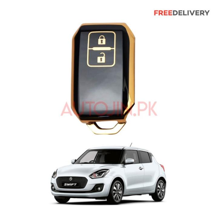 EXCLUSIVE GOLD-LINE SUZUKI SWIFT 2022 KEY COVER TPU