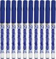 Dollar Wow Fineliner Pens - Pack of 10 - Blue Ink - 0.3mm Ultra Fine Tip Pointer for Writing, Sketching & Drawing - School & Office Stationery. 