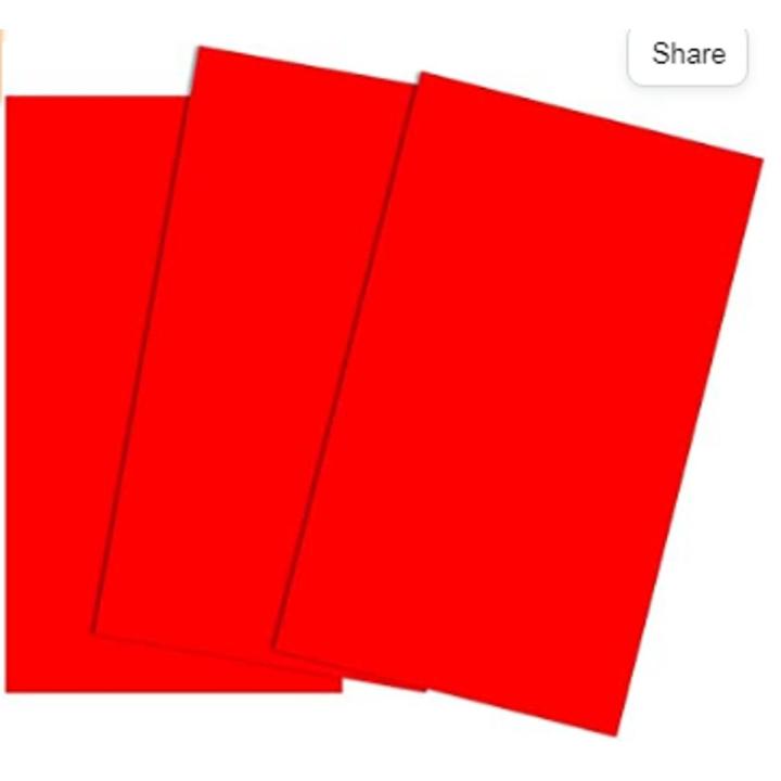 Red Single Color Paper Pack of 25 Red Color Paper 100 g - A4 Size | Daraz.pk
