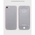Iphone 8 Phone Skin Front Back And Sides Grey Classic Leather Texture Skin. 