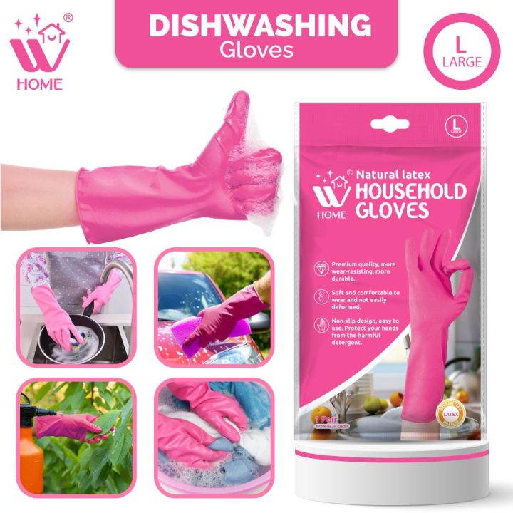 WBM Washing Hand Cleaning Gloves Medium | Durable Dishwashing Gloves & Cleaning Gloves