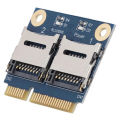 New Mini PCI-e to Dual Micro Secure Digital TF Adapter Card Converter Extender Card. 