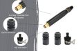 High Pressure Washing Water Gun, Nozzle Kit with 3 Pcs PVC Hose Quick Connector, Car & Garden Wash Water Gun-Black by infinite Green. 