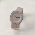 Niche design art creative temperament watch female student Japanese minimalist milk tea milk sugar cube ins fashion watch. 