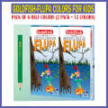 Goldfish Flupa 06 Pencil Colour Half Size Pencil Cardboard Packet - Gift For Kids - Kids Play Colour. 