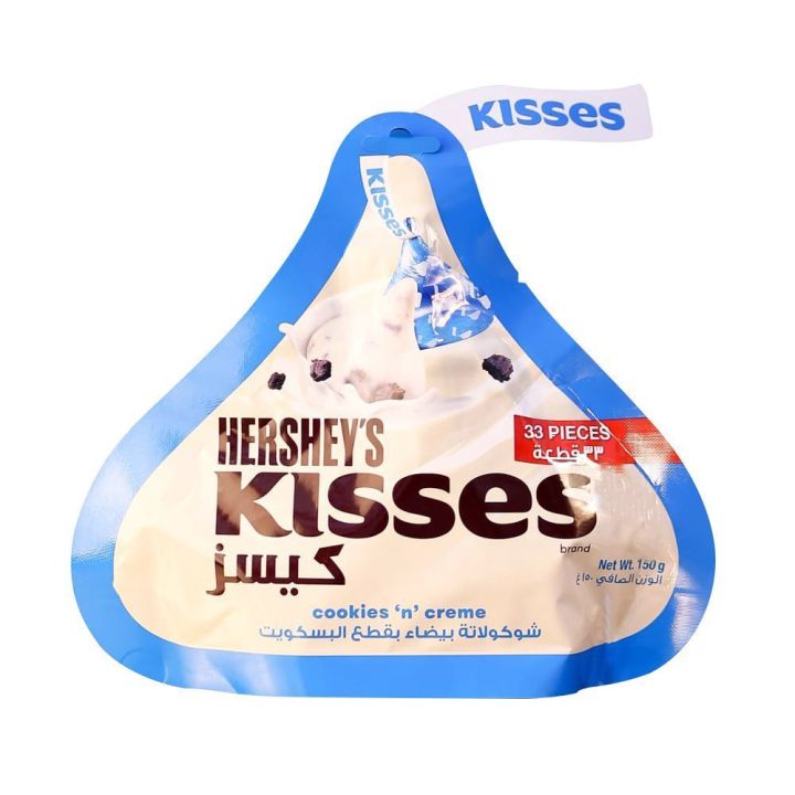 Hersheys Kisses Chocolate Cookies n Crème Pouch , 146 gm