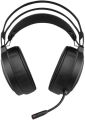 HP - Gaming X1000 Wireless Headphones with USB Dongle, Autonomy up to 20 hours, Virtual Surround 7.1, Padded Earphones and Suspension Headband, Flexible LED Rod Microphone, Red, On-Ear Controls, Black. 
