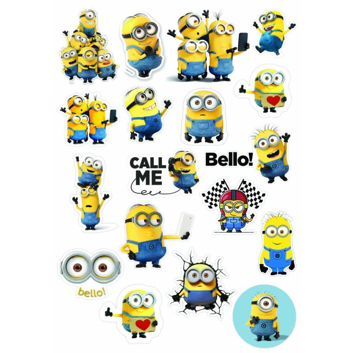 Stickers pack minion stickers laptop mobile water bottles guitar fridge