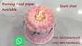 Food Burning paper also Fire Paper for cake decoration and showing special message. 