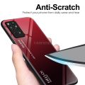 Vantime for Xiaomi Redmi Note 11S / Redmi Note 11 4G Case Gradient Phone Back Hard Glass Cover. 
