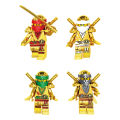 11401 Gold Ninja 24 Children Assembled Building Block Toys. 