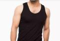 1 Piece Premium Black Sleeve-Less vest Pure Cotton banyan for men Good Quality. 