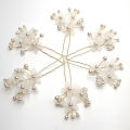 6 Pcs Hair Accessories - Pearls Beads Hairpins, Bridal Wedding Flower Clips. 